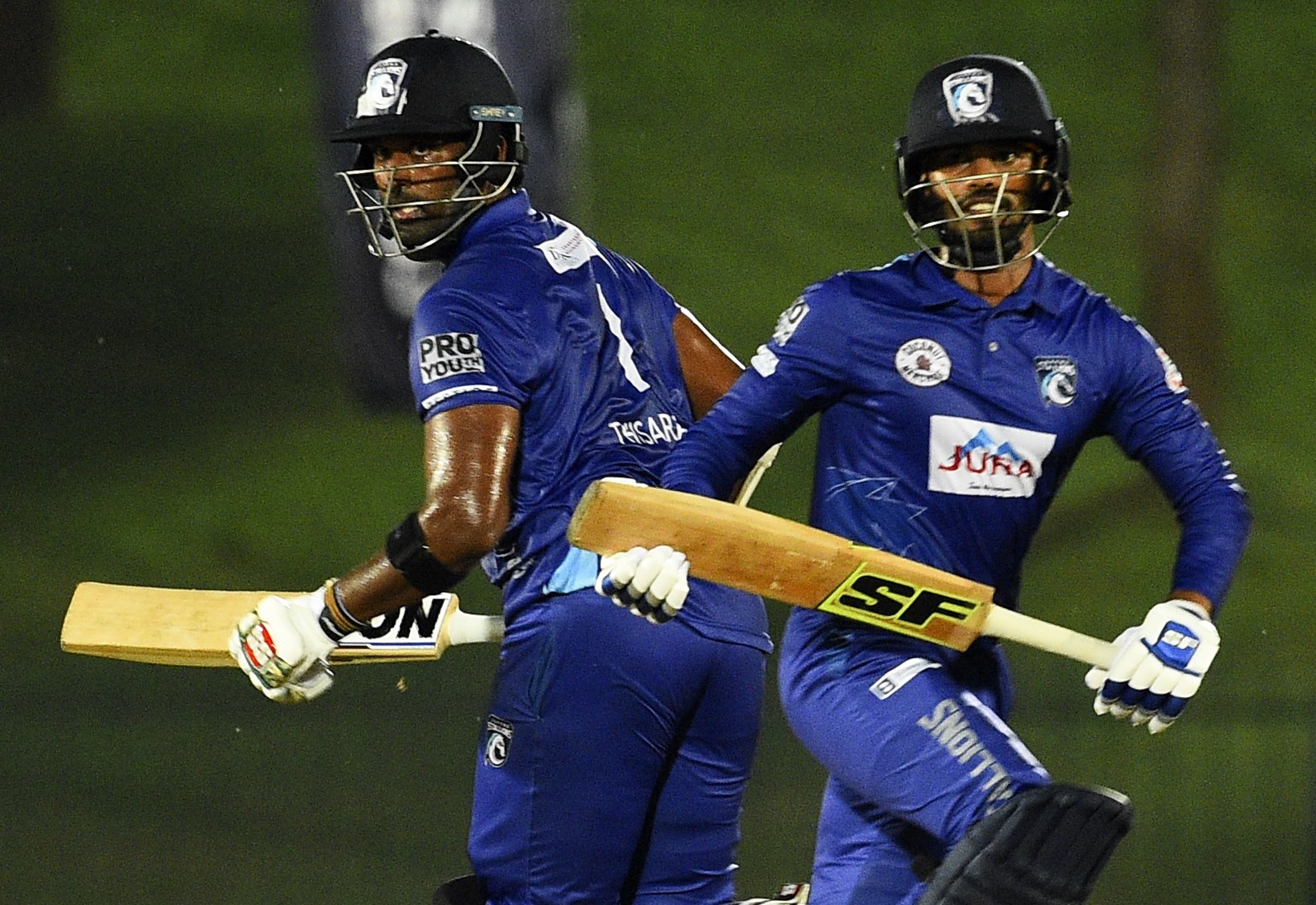 Thisara (68 off 28)-Dhananjaya (61 off 38) magic in Jaffna Stallions 54-run win over Kandy Tuskers