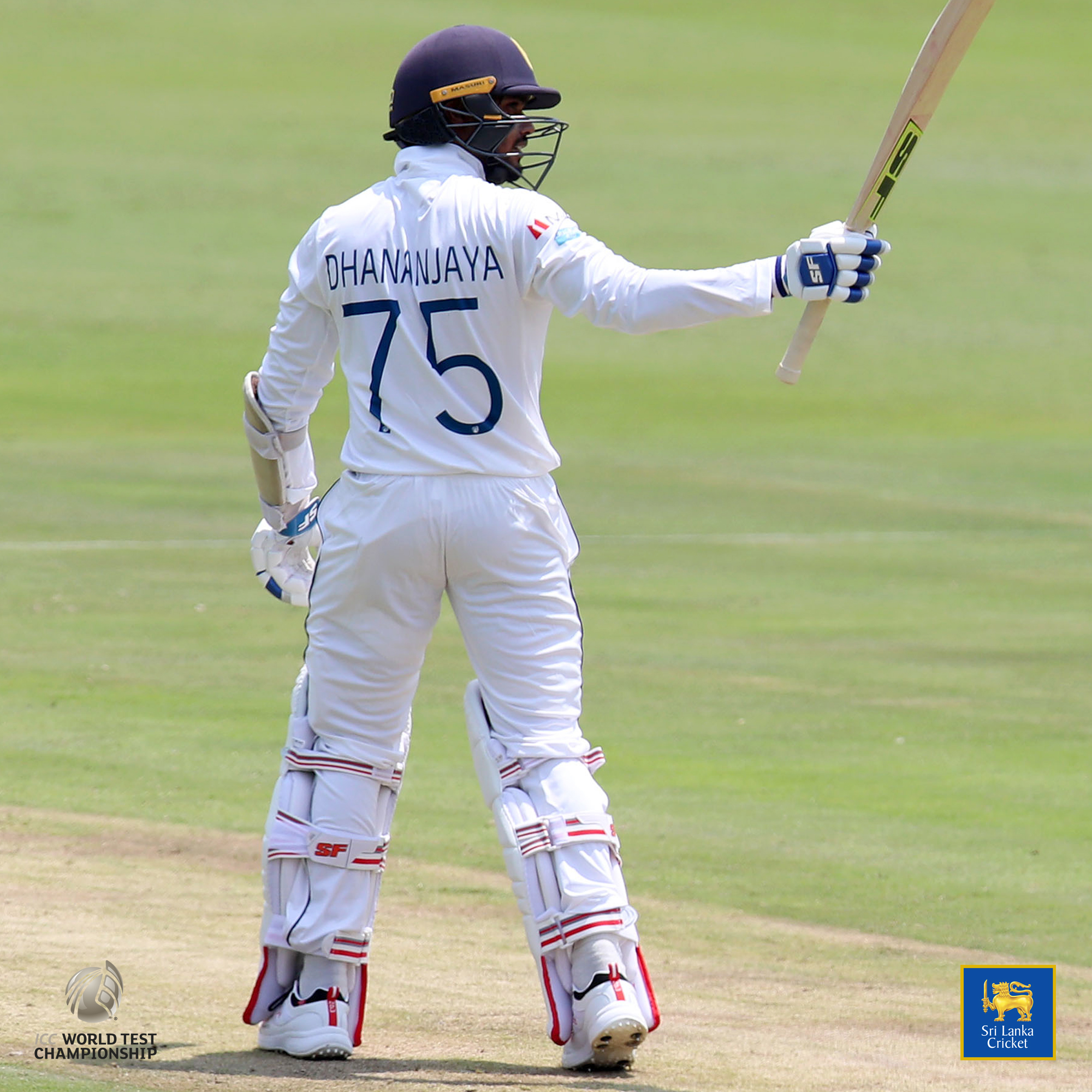 Contrastingly brilliant knocks by Dinesh Chandimal 85 and Dhananjaya de Silva 79 retired hurt
