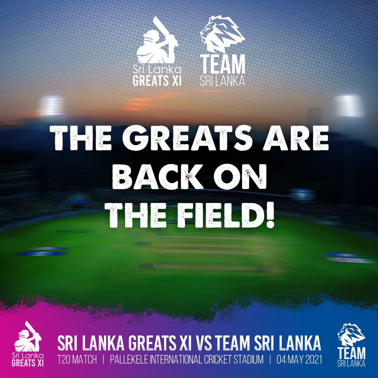 Sri Lanka Cricket organizes a charity game to raise funds to fight Covid-19