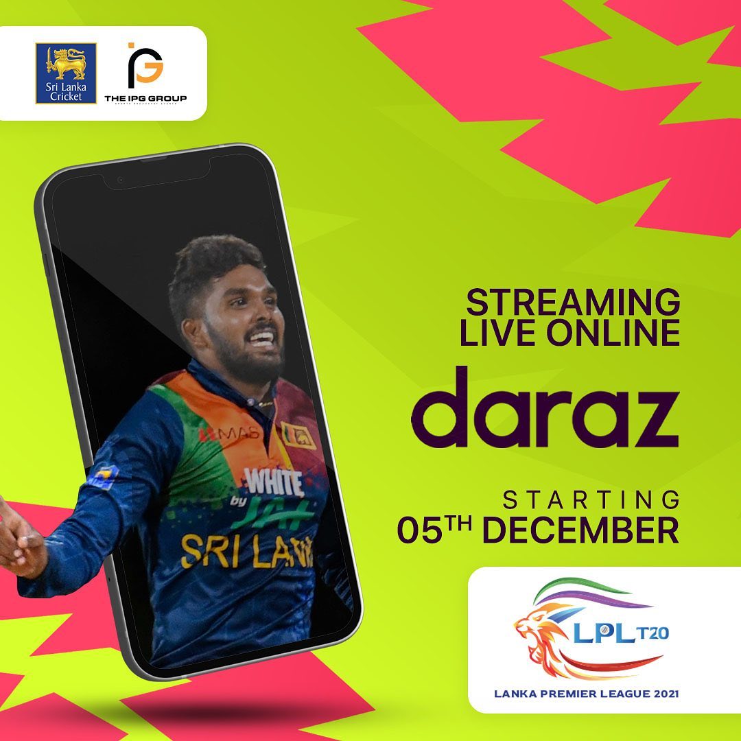 Lanka Premier League pens deal with Daraz as Exclusive Digital Streaming Partner for 2021 season Sri Lanka Cricket