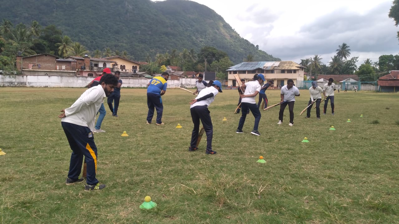 Day 01 of Northcentral Province Introduction to Cricket Programme (Level 0) for 2022