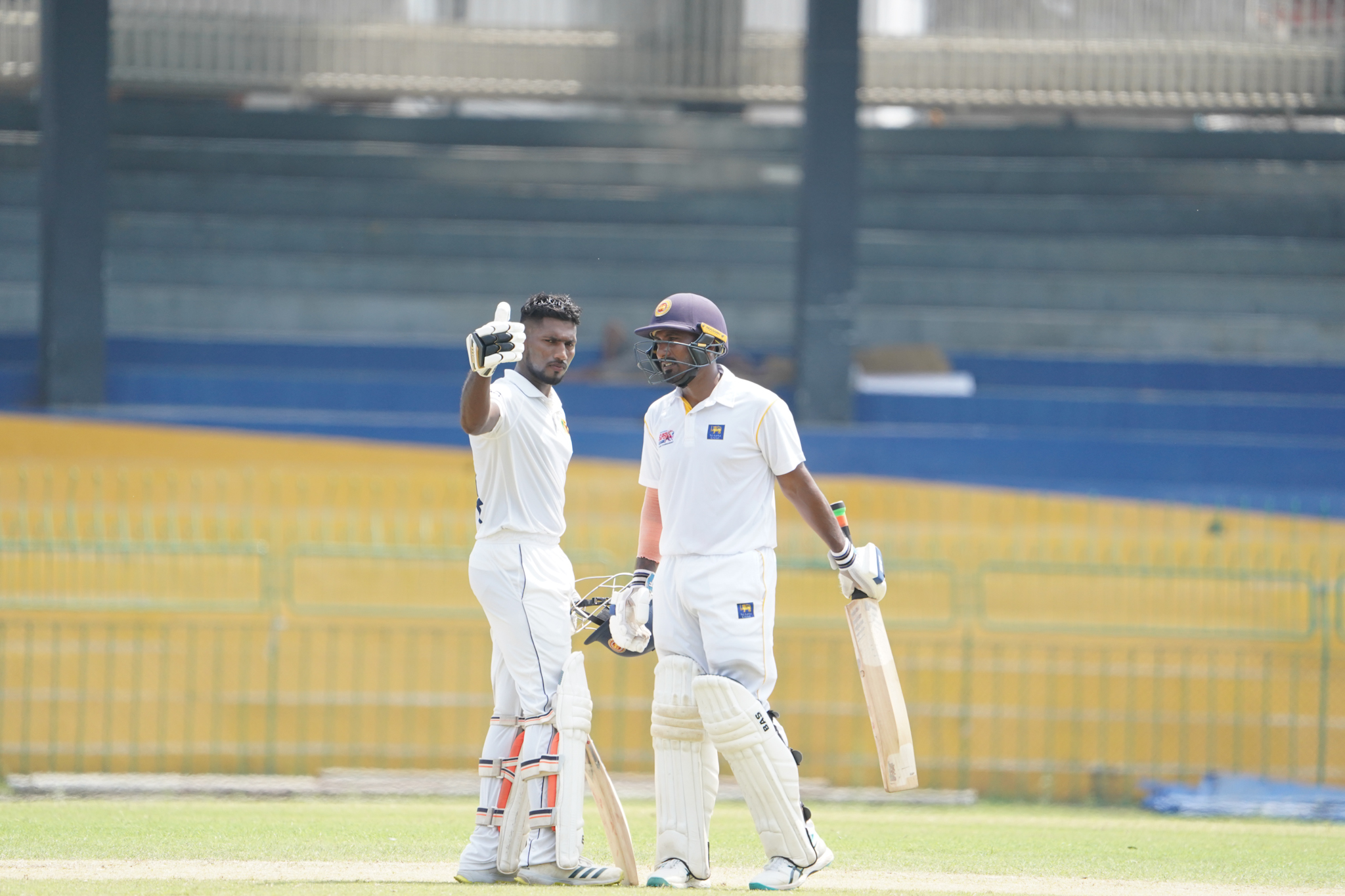 Nishan Madushka rollicking 150 n.o. as SL Board President’s XI wrest control vs England Lions