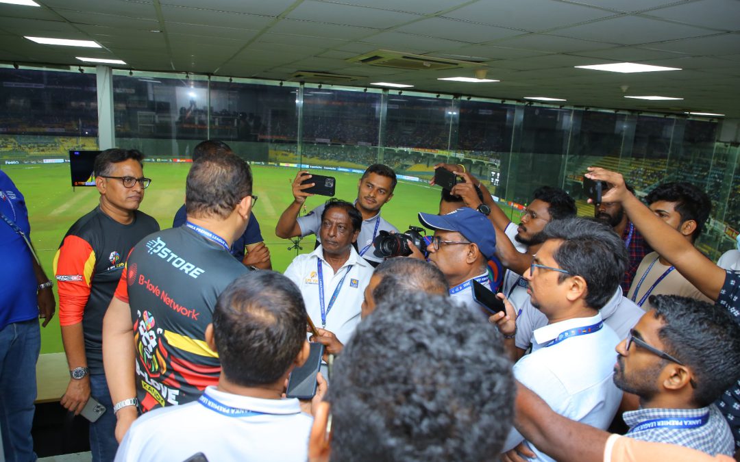 Ex-India captain Mohammad Azharuddin in town, tributes SLC for Staging of Asia Cup and LPL