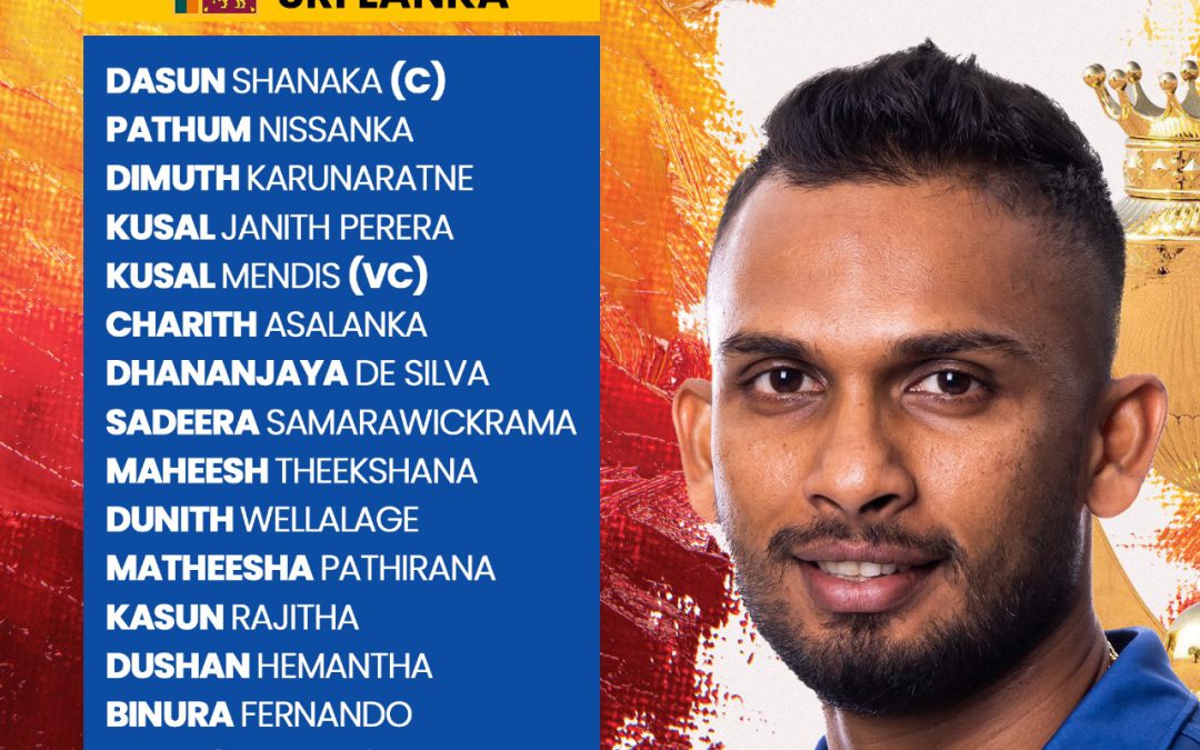 Sri Lanka squad for Asia Cup 2023