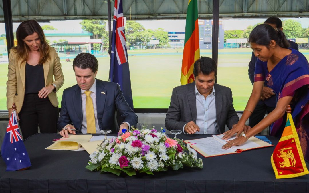 Signing of a Memorandum of Understanding on sports cooperation between Sri Lanka and Australia