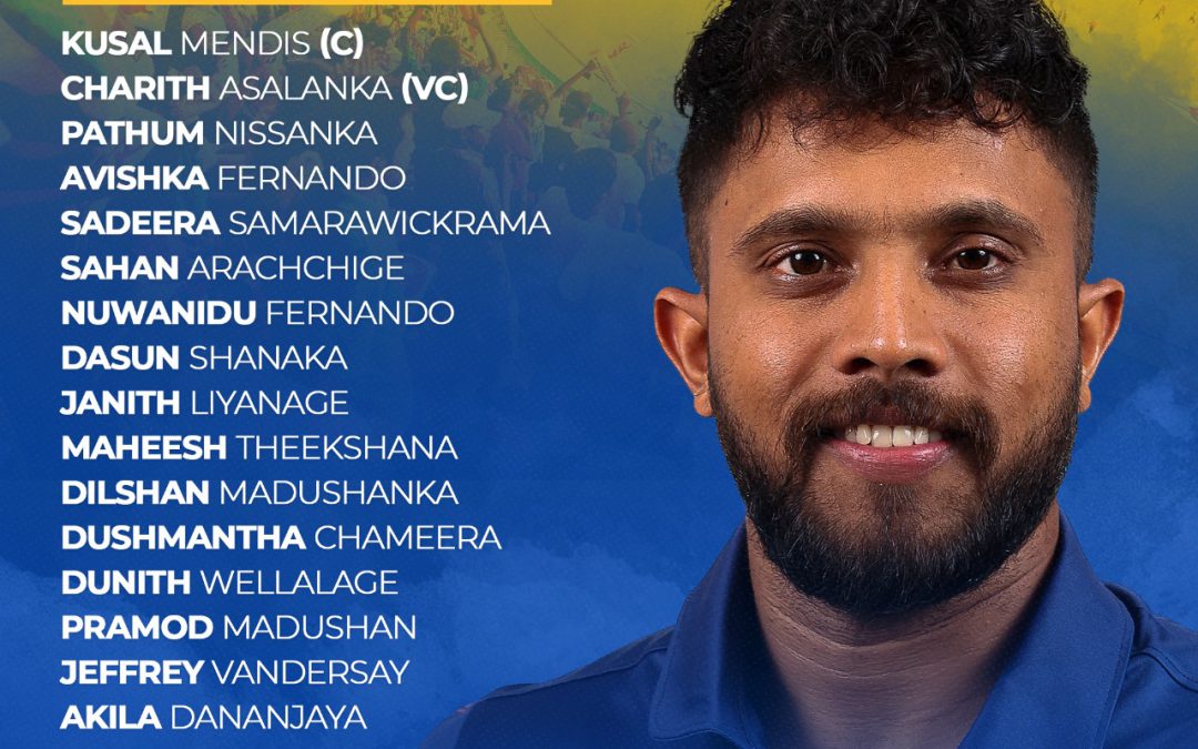 Sri Lanka ODI squad for Zimbabwe series