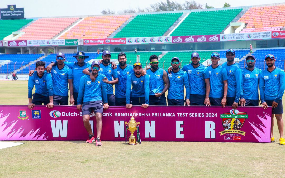 ශ්‍රී ලංකාව දෙවැනි ටෙස්ට් තරගයත් තරගාවලියත් පහසුවෙන්ම ජය ගනී