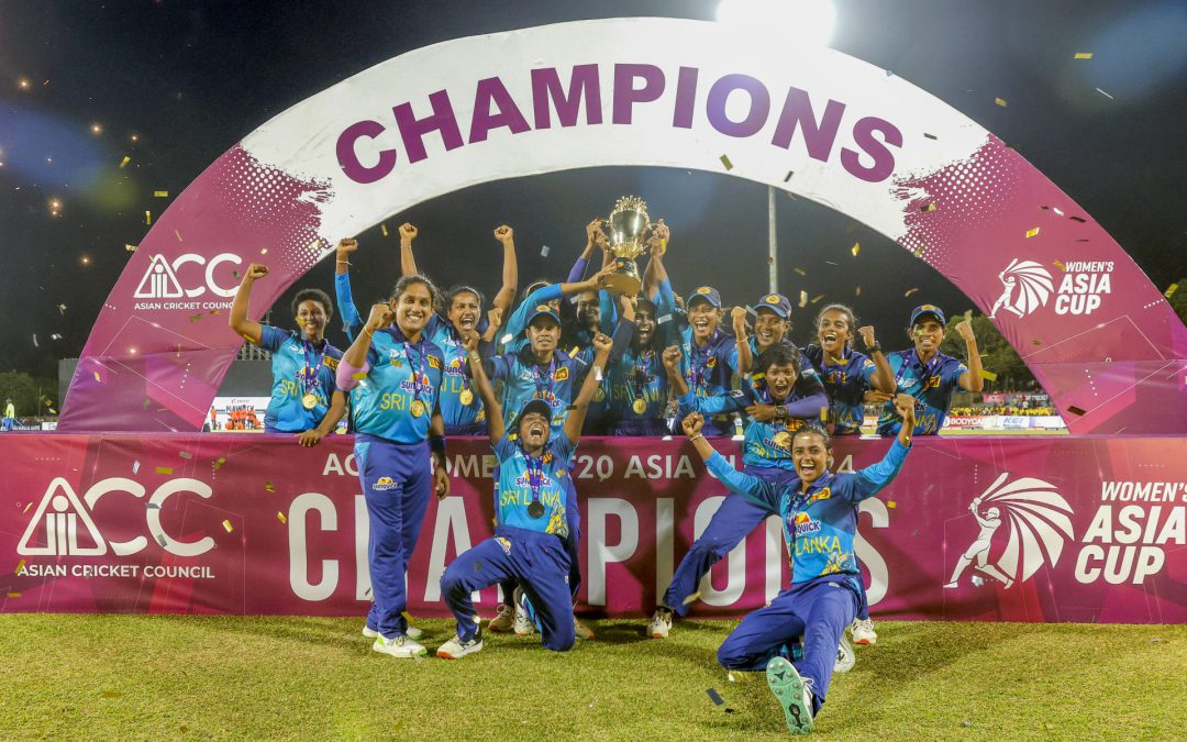 Sri Lanka Women thrash Indian Women to maiden Asia Cup title on Harshitha Samarawickrama Player of the Match 69 n.o. and Chamari Athapaththu 61