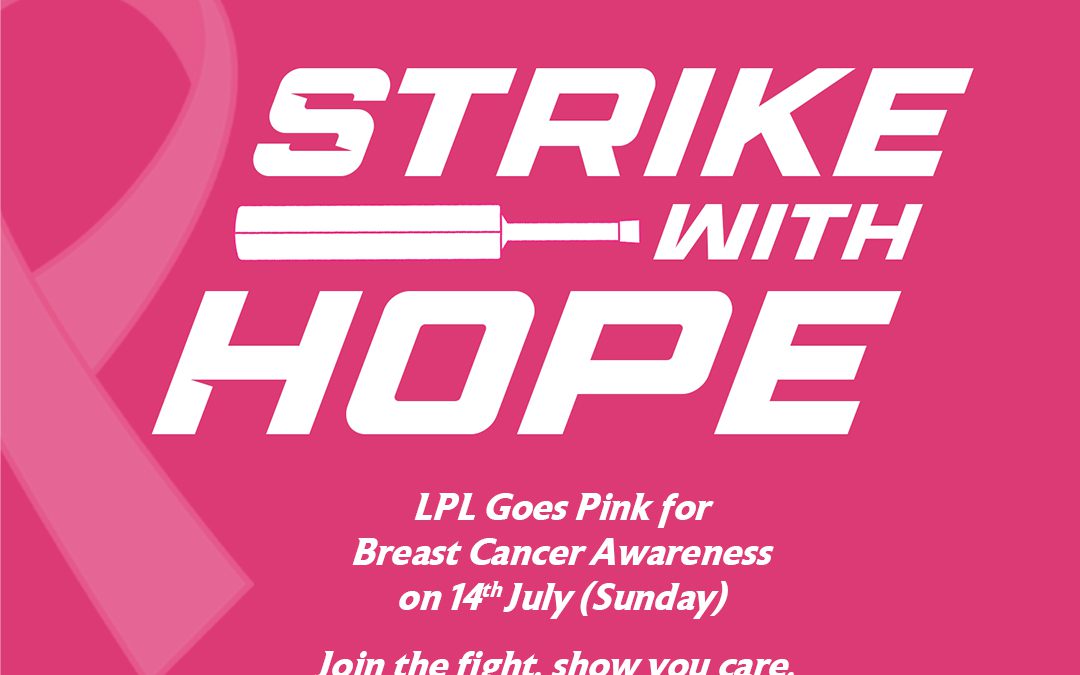 Sri Lanka Cricket will donate funds to help raise cancer awareness