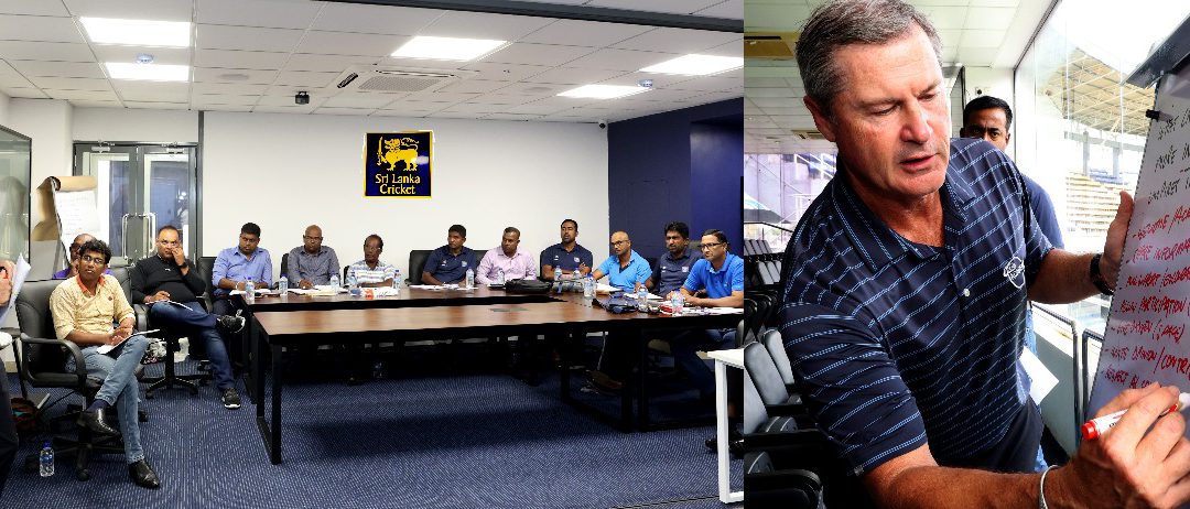SLC match officials undergo training with Simon Taufel