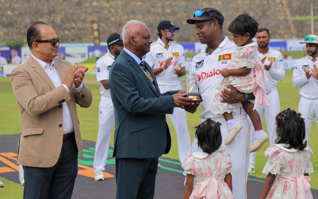මැතිව්ස්ගේ සමුගැන්ම ශ්‍රී ලංකා ක්‍රිකට් රත්තරණින් සරසයි