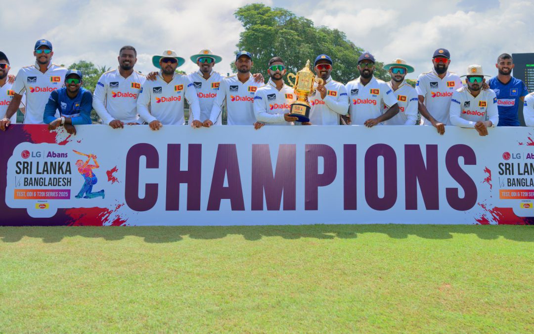 Sri Lanka trounce Bangladesh by an innings and 78 runs under gangling spin wizard Prabath Jayasuriya’s 5-wicket seizure WIN SERIES 1-0