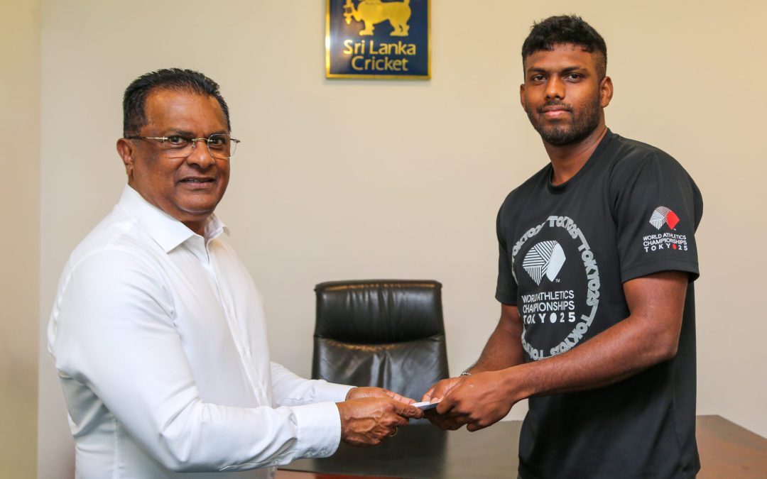 Sri Lanka Cricket Grants Rs. 10 Million to Rising Javelin Athlete Rumesh Tharanga