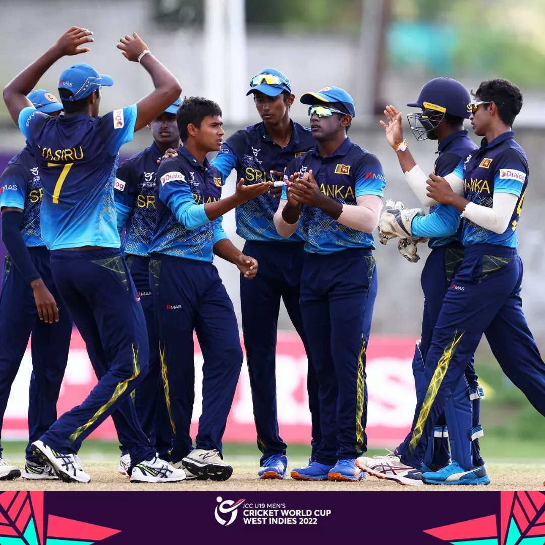 U19 WORLD CUP: Sri Lanka thrash Windies by 3 wkts. in unbeaten run to top Group D