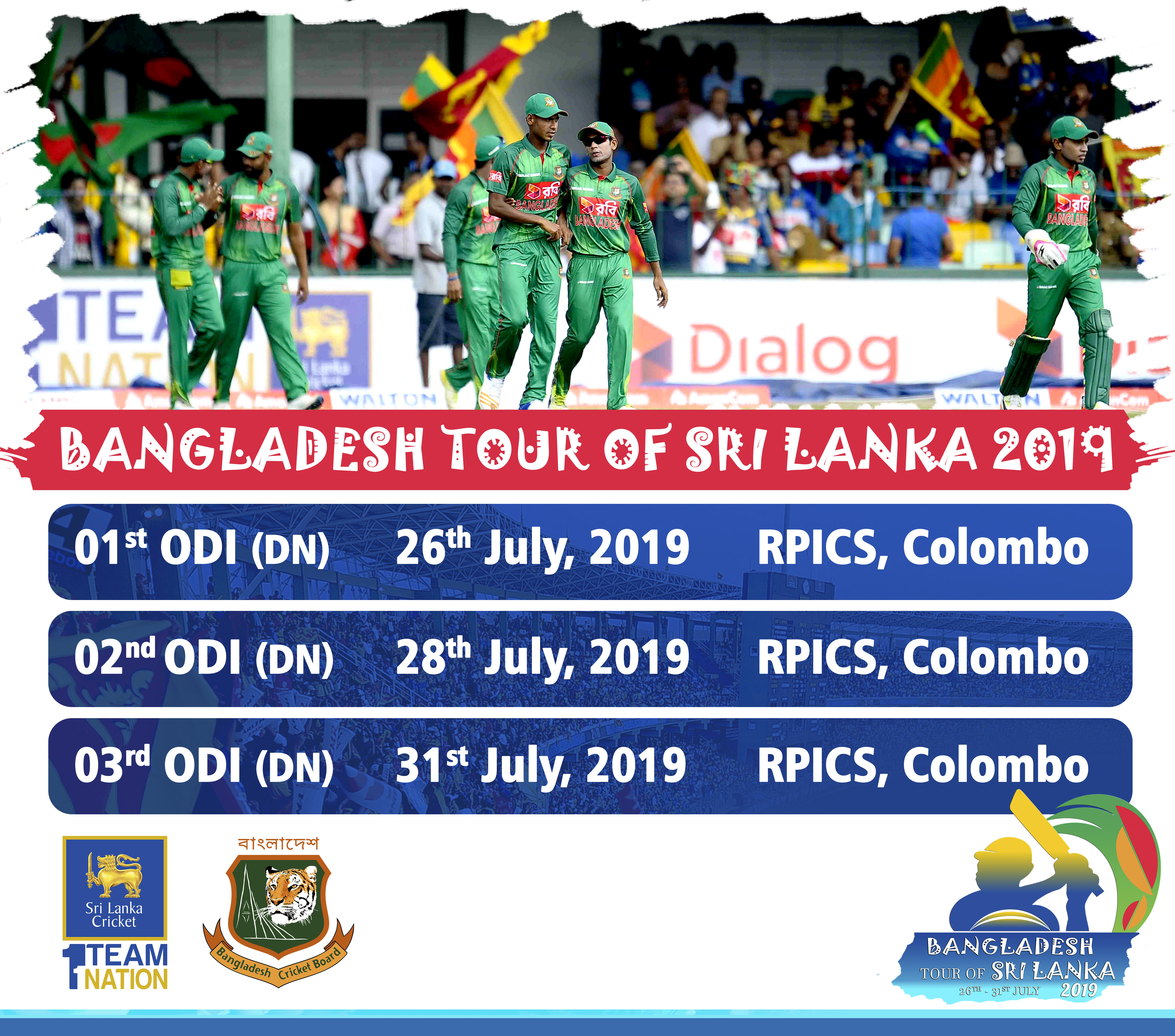 Bangladesh tour of Sri Lanka 2019 – Itinerary