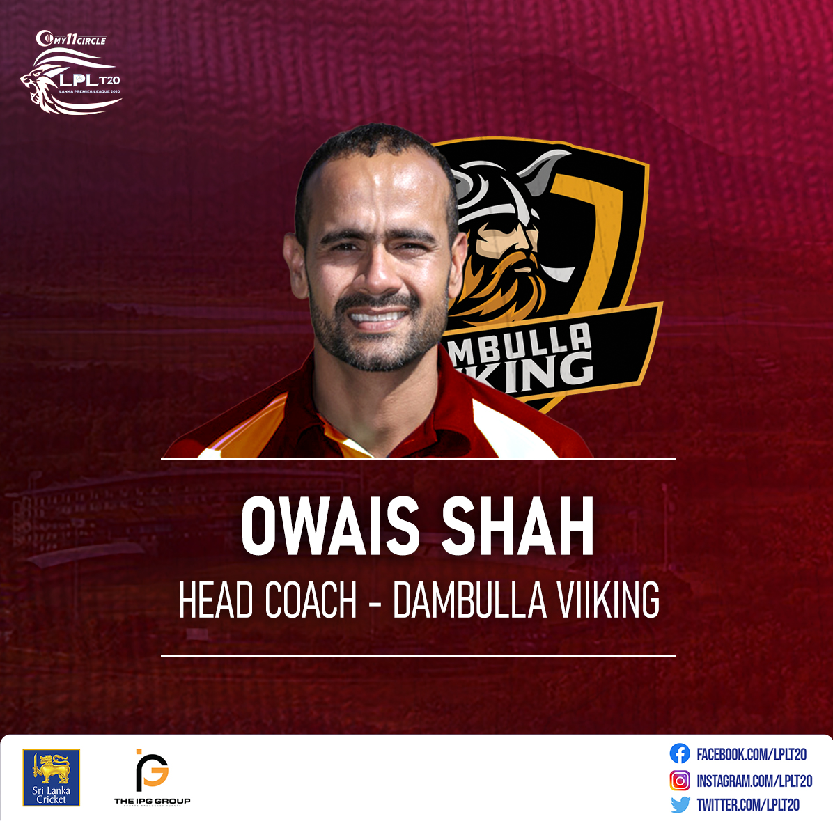 Ex-England batsman Owais Shah packs loads of experience  as Head Coach of Dambulla Vikings