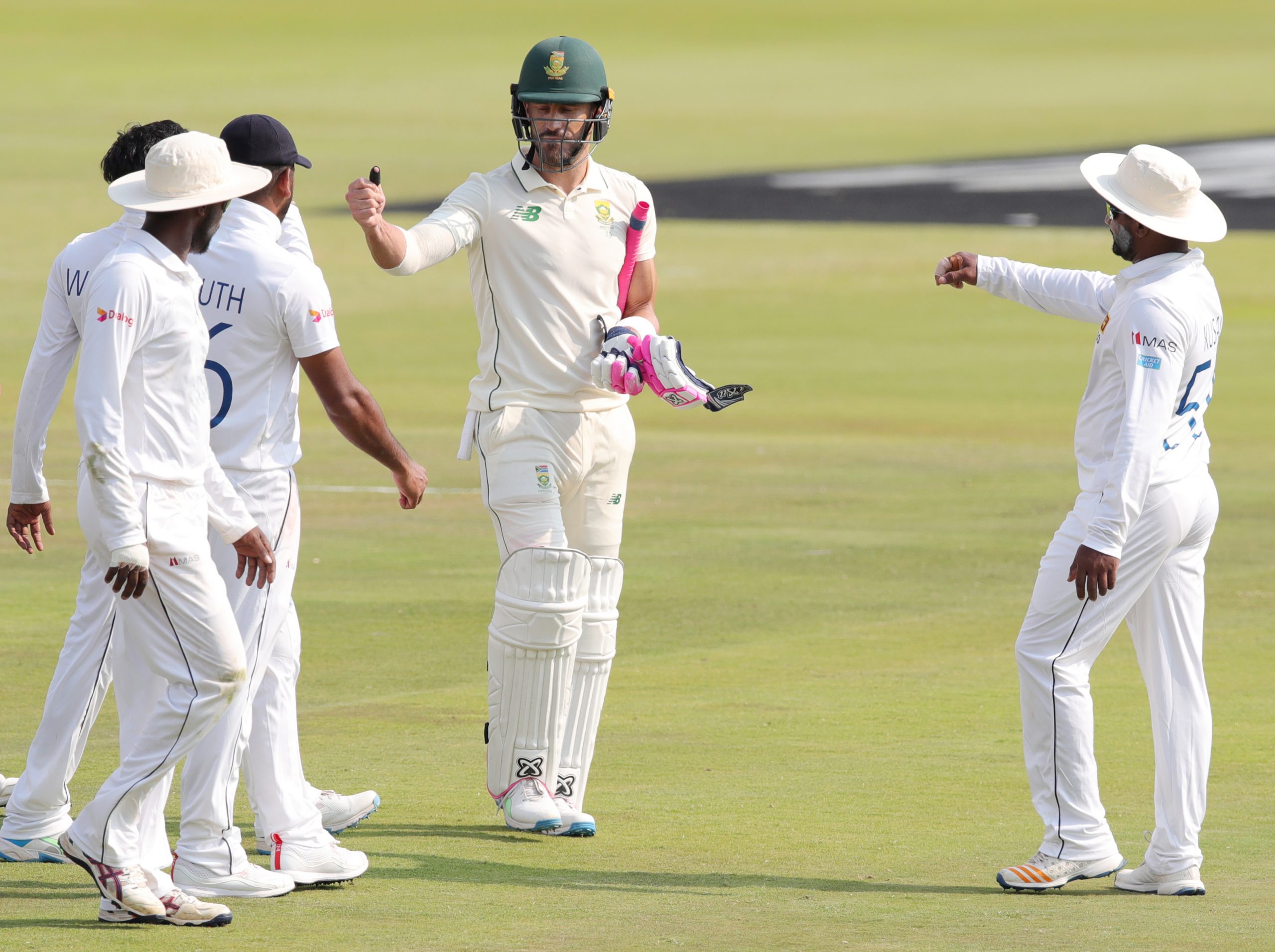 Sri Lanka 65/2, trail by 160 after South Africa amass 621 fuelled by Faf du Plessis’ 199