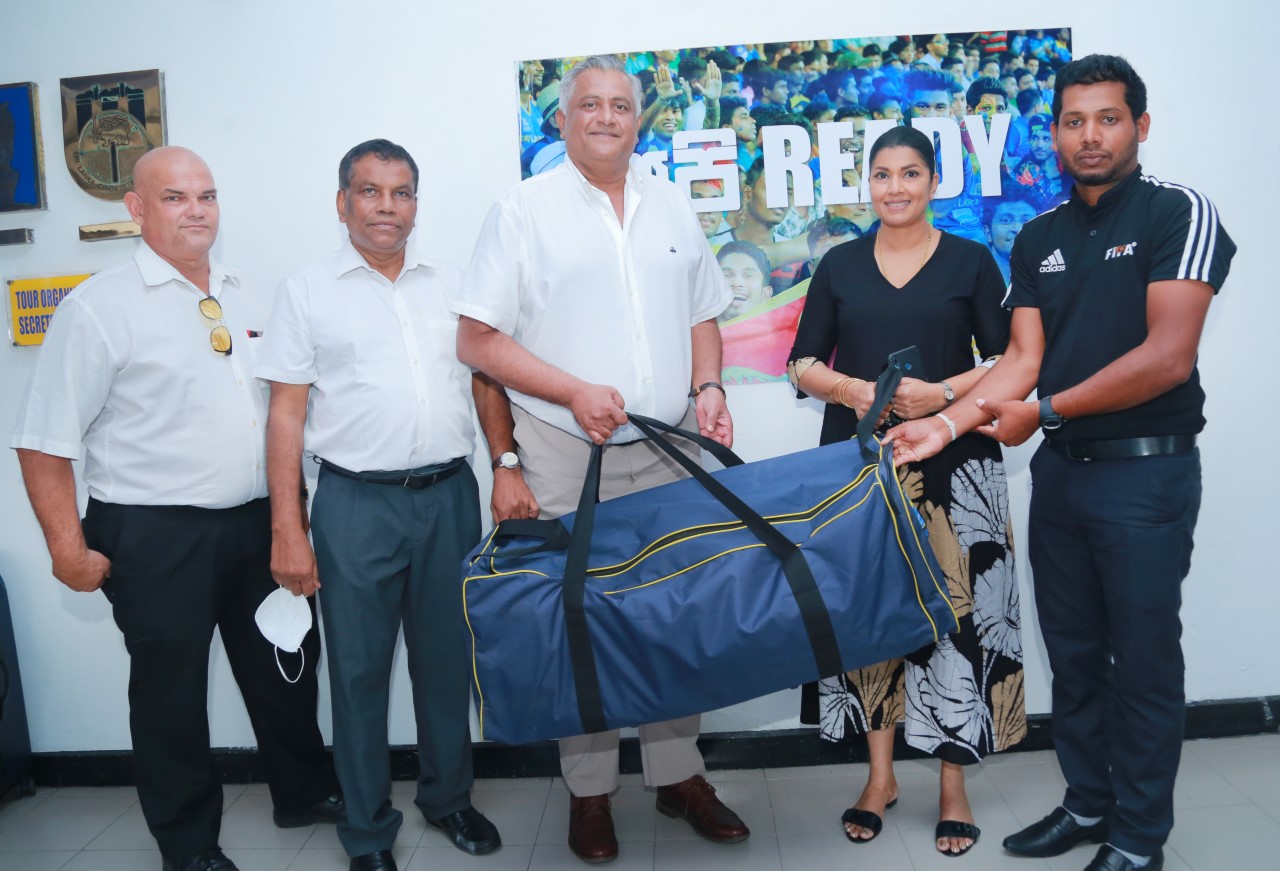 SLC donates equipment to Girls Cricket of Jayasiripura School in Polonnaruwa