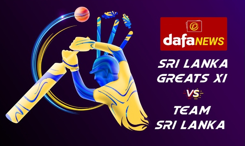 Match Officials for the Charity Match between Sri Lanka Greats XI and Team Sri Lanka
