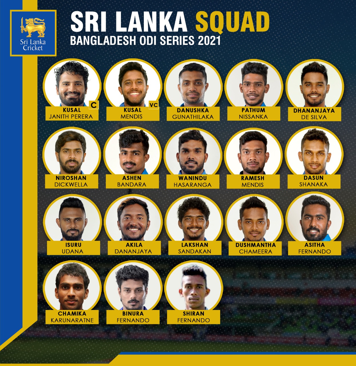 Sri Lanka ODI squad for Bangladesh tour | KJP appointed as Captain