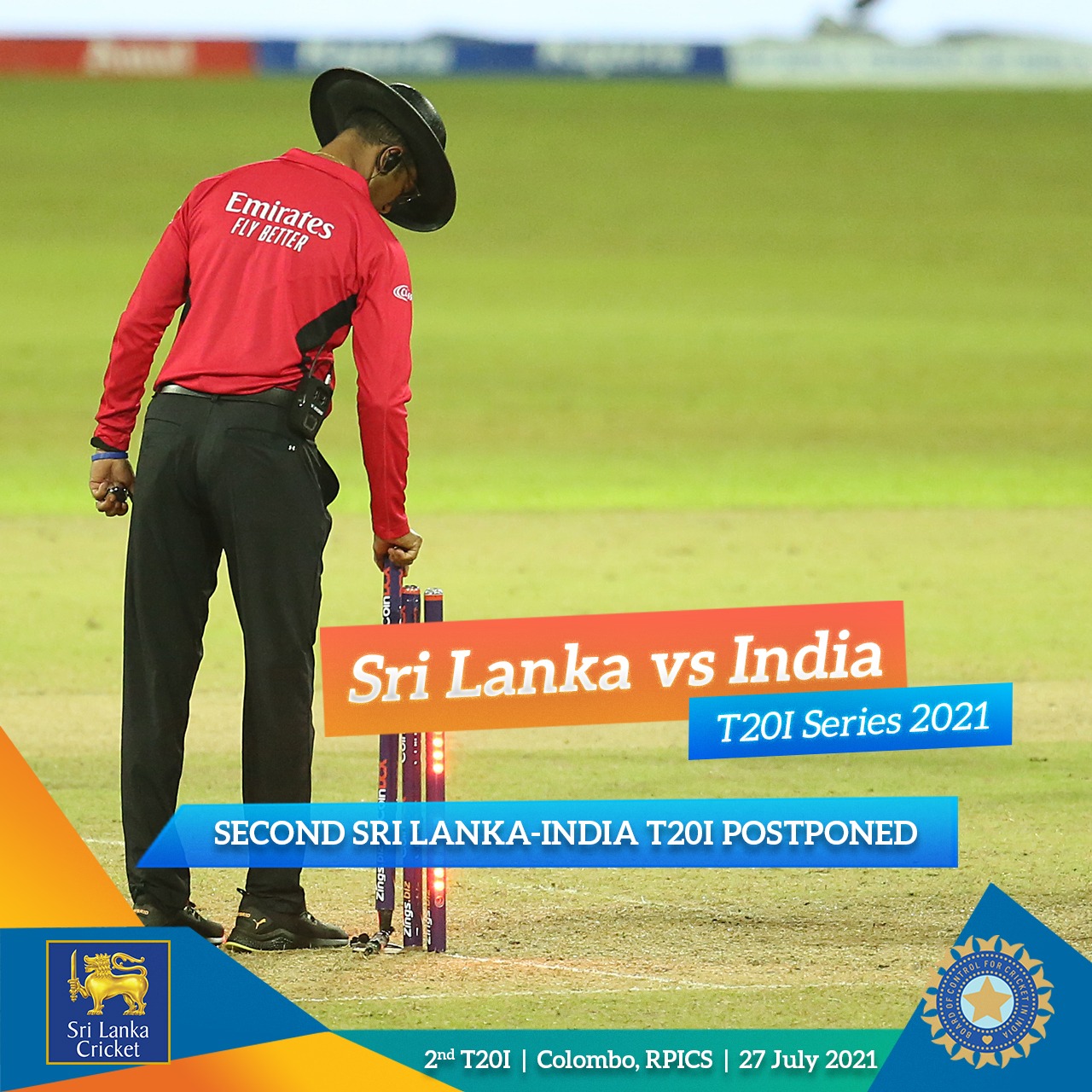 Second Sri Lanka-India T20I postponed