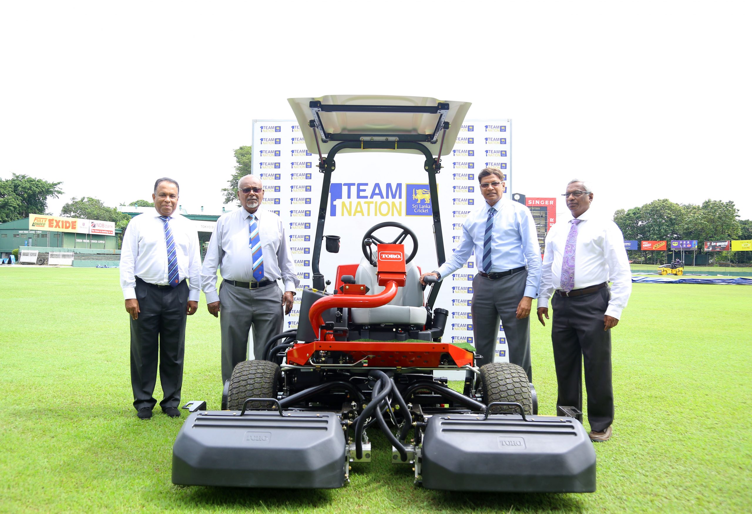 SLC donated a high-powered turf cutter to SSC