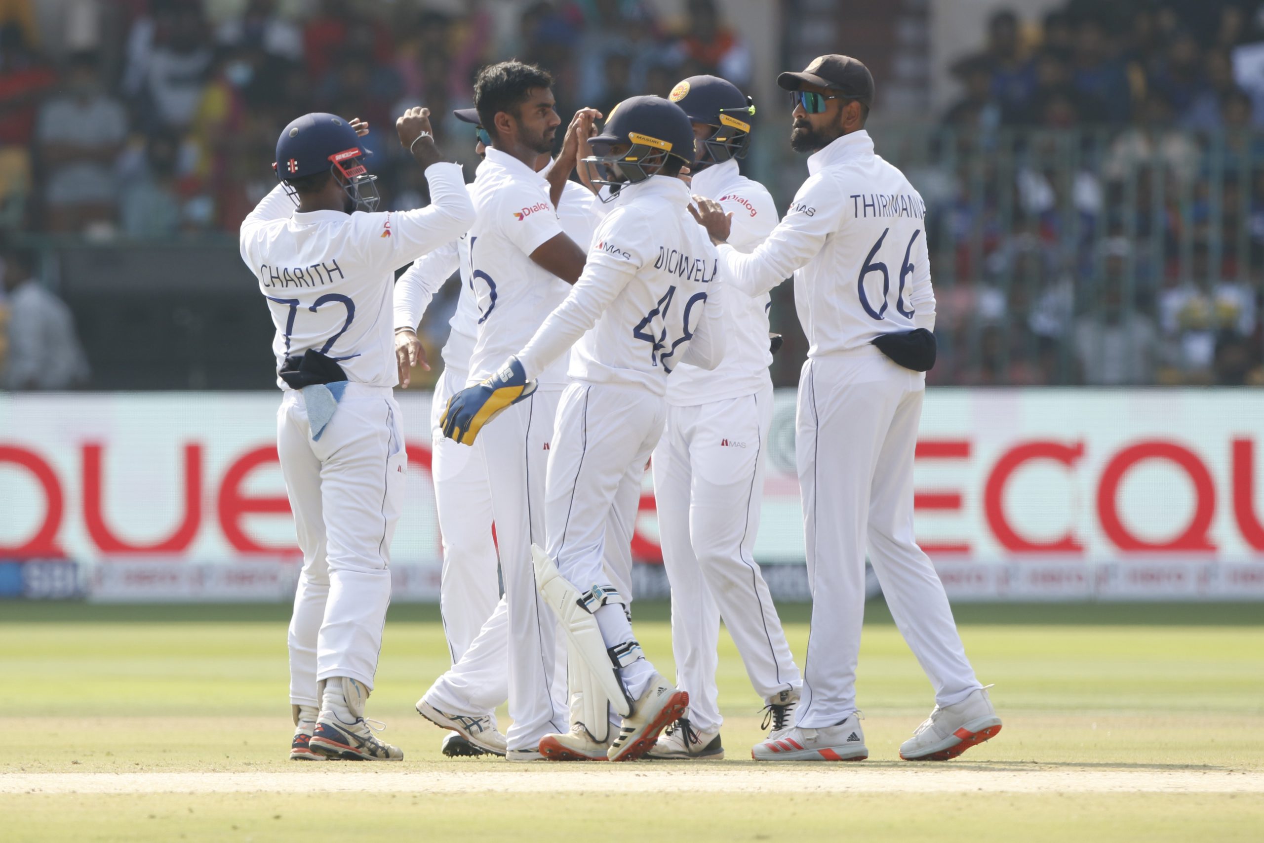 Sri Lanka 28/1 chasing 447 for victory