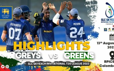 Match 5 Highlights | Greys vs Greens | SLC SkyExch Invitational T20 League 2022